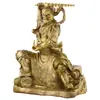Estatua de Bronce del Rey de los Espíritus, Deidad Guardiana Taiyi, Dios del Trueno y Guardián Supremo del Cielo, Adorno de Artesanía de Cobre