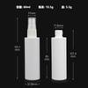 Água de desinfecção com álcool frasco pequeno de plástico com borrifador 10/30/40/50/60/100mL Frascos de amostra para viagem