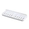 Jabonera escurridora para uso doméstico, adecuada para baños y aseos, montada en la pared, tamaño grande, diseño elegante y no requiere taladro
