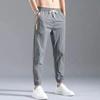 Calça Casual de Seda de Gelo de Secagem Rápida de Verão Masculina Ultra-fina Solta Versátil Tendência Calça Esportiva Masculina Comprimento no Tornozelo