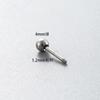 Accesorios para Perforaciones Henson Clavo de Oreja de Acero de Titanio Varilla de Tornillo con Bola Tapón de Oreja Redondo de Payaso Aguja de Oreja Espiral