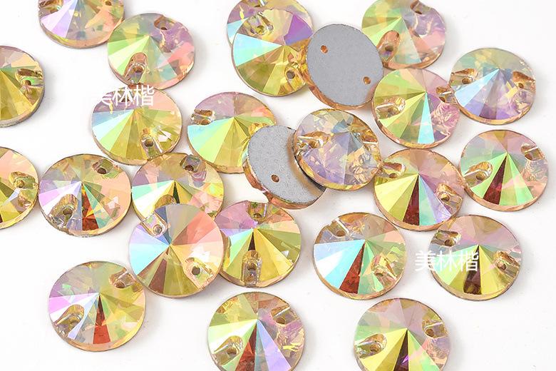 玻璃手缝钻圆卫星平扣diy美甲钻水钻平底钻服装辅料批发 (1