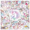 100 Pegatinas de Unicornio para Decorar Cuaderno, Papelería, Asa de Maleta, Pegatinas Impermeables para Niños al por Mayor