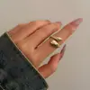 Europa y Estados Unidos pulsera de cuello abierto de resorte metálico geométrico de personalidad transfronteriza collar gargantilla punk simple femenino