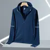 Ropa Nueva de Verano para Hombre con Protección Solar para Exteriores, Chaqueta Transpirable Ultradelgada, Ropa Delgada Anti-UV para Pesca, Versátil de Cuero de Verano