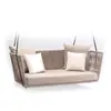 Mueble de exterior de ratán para ocio, sofá, cama de ratán para terraza de restaurante, mesa de café, cesta colgante simple y creativa, combinación de muebles pequeños para el hogar