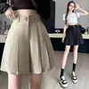 Pantalones de Traje Casual de Cintura Alta para Mujer de Verano Shorts Versátiles Adelgazantes Pantalones Petite Holgados con Caída Pantalones para Mujer Talla Grande