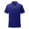 Camisa polo masculina de lapela de manga curta, direto da fábrica, tecido de algodão de alta qualidade, coreana, slim, cor sólida, gola contrastante de verão