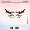 Adesivo de Tatuagem Succubus Amor Ervas Semi-Permanente À Prova D'água Longa Duração Asas Casuais Simulação Avançada Tatuagem Feminina Sexy