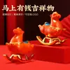 Mascote da Sorte Zodíaco Balanço Brincalhão Pégaso Ornamento Criativo Estilo Chinês Cavalo Decoração de Mesa de Escritório Presente Empresarial