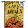 Bandera de Jardín de Halloween Transfronteriza 20.22 millones Estampado de Lino Cuadros Acuarela Decorativa para Patio Exterior de Halloween