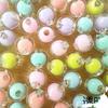 Cuentas acrílicas transparentes perforadas, redondas, de color caramelo, para manualidades, accesorios de joyería tejidos con cuentas, venta al por mayor