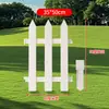 Valla Exterior de Plástico PVC para Jardinería Valla Blanca Decoración Patio Jardín Proyecto Valla de Invernadero Comunidad Valla de Arborización