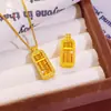 Colgante de Ábaco Giratorio con Incrustaciones de Diamantes Chapado en Oro Estilo Antiguo, Joyería de Colgante Auspicioso Retro Estilo Chino para Mujer