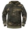 Sudadera Camuflada de Gran Tamaño para Otoño e Invierno Nueva, Casual Holgada, Pulóver de Manga Larga de Forro Polar para Hombre