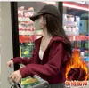 Sudadera con capucha y cremallera para mujer, estilo holgado de otoño, nueva versión 2026, versátil, casual, estilo corto, cárdigan sudadera