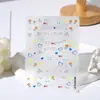 Celebridade da internet Adesivos de graffiti para unhas em relevo tridimensional dopamina linha amor rosto sorridente decorações adesivas coloridas para unhas