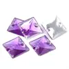 Resina Cuadrado Cosido a Mano Pedrería Fondo Plano Doble Agujero Hebilla Plana Piedras Cosidas a Mano Decoración de Ropa DIY Accesorios de Joyería con Pedrería