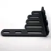 Suporte de canto em L 90 graus ângulo reto peça de fixação aço carbono espessado adaptador para bagageiro de caixa lateral de motocicleta elétrica acessórios furo de 8mm