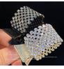 Clássico Acessório de Cabelo Clip de Metal Dongdaemun da Coreia do Sul para Rabo de Cavalo Alto Liga de Zinco Coroa de Strass Clip de Tubarão Grampo Fixo