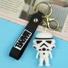 Desenho Animado Star Wars Preto e Branco Samurai Novo Chaveiro de Boneca Criativa Personalizado Casal Chaveiro de Bolsa Atacado