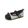Zapatos de Cuero para Niñas 2026 Otoño Nuevos Zapatos Infantiles Zapatos de Princesa Zapatos Pequeños de Cuero Elegantes Estilo Bosque Mocasines con Lazo
