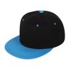 Chapéu de Aba Reta com Cores Contrastantes, Boné de Baseball Hip-Hop com Bordado de Logo, Chapéu de Street Dance para Homens, Boné Estampado com Aba Larga