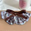 Pinza de Plátano con Lazo Estilo Falda de Lunares Dulces para Mujer, Creando un Peinado Elegante, Pinza de Garra para Cola de Caballo, Accesorio de Pinza Vertical para el Cabello