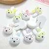 Accesorios de Resina DIY de Dibujos Animados Joyería Usar Gafas Conejo Pegamento de Crema Pasador Funda de Teléfono Móvil Hebilla de Zapato Llavero Colgante