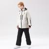 Traje de esquí para niños de invierno para exteriores, traje grueso impermeable, chaqueta de invierno cálida para niños y niñas