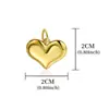 Europa y Estados Unidos Moda DIY Estrella de mar Amor Sol Colgante Accesorios Acero inoxidable Recubrimiento al vacío de horno Color oro de 18 quilates