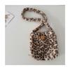 2025 Nuevo Bolso Cruzado de Felpa con Estampado de Leopardo, Monedero, Hombro Único, Moda Exterior, Bolso Cruzado de Felpa Versátil