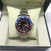 Anillo de Coca-Cola Anillo de Cesta Negra Correa de Acero Sólido Submariner Reloj de Piedra Luminoso Impermeable Serie Yacht Dropshipping