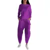 Conjunto de Pantalones Casuales de Color Sólido Deportivos Modernos con Cordones y Múltiples Bolsillos de Moda Otoño 2024 de Comercio Exterior Europeo y Americano