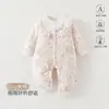 Mono Acolchado de Invierno para Bebé Engrosado 60g Ropa Caliente de Algodón Otoño Invierno Para Recién Nacidos Para Salir Ropa de Algodón Pelele para Bebé
