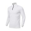 Tops esportivos de outono e inverno masculinos e femininos niaojiadijia para corrida ao ar livre, fitness, meio zíper, gola alta, secagem rápida, manga longa em estoque