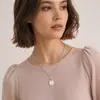Nueva joyería de comercio exterior europea y americana, collar creativo simple, gargantilla con personalidad, collar punk exagerado redondo de doble espalda