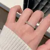 Anel divertido de espinha de peixe cravejado de diamantes em prata de lei S925 para mulheres, nicho, simples, luxo leve, versátil, anel aberto ajustável