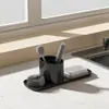 Caja de jabón para encimera de cocina, escurridor de trapos de acero inoxidable, dispensador de jabón, escurridor de detergente de prensa manual, venta al por mayor del fabricante