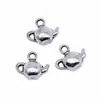 12X11Mm 1.3g Plata Antigua DIY Aleación Accesorios Material Necesidades Diarias Colgante Tetera