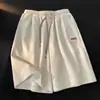 Shorts Masculinos de Seda de Gelo Verão Secagem Rápida Basquete Calças de Praia Tendência Casual Soltos Shorts Grandes Calças Esportivas de Cinco Pontos