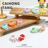 Tortuga de Resina que Brilla en la Oscuridad Juguete Caja Sorpresa Accesorios Pasador Joyería Decoraciones para Zuecos Funda de Teléfono Caja de Almacenamiento Pegatinas