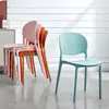 Silla de comedor, estilo nórdico, engrosada para uso doméstico, comedor moderno, taburete de plástico, silla comercial, silla de comedor de plástico