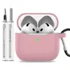 Adecuado para Estuche Protector de AirPods Funda Protectora para Auriculares Funda Protectora de Silicona para Auriculares Funda Protectora para Airpods4 Venta al por Mayor