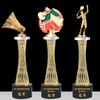 Troféu de resina de metal cristal medalha personalizada sistema de competição de badminton campeão de jogos de eventos esportivos