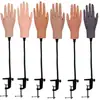 Modelo de Mano Comercial de Silicona para Práctica de Uñas Artísticas, Accesorios Flexibles, Herramientas de Exhibición para Niñas