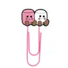 Nuevo marcapáginas jellycat clip de papel de dibujos animados lindo parche de PVC clip de papel decorativo diy carpeta de almacenamiento de oficina