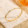 Pulseira de Aço Titânio Popular Transfronteiriça Cravejada de Diamantes Moda Simples Estilo Europeu e Americano Pulseira de Aço Inoxidável Pulseira de Alta Qualidade Atacado