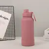 Taza Termo Transfronteriza de Acero Inoxidable 304 con Succión Magnética, Soporte para Teléfono Móvil, Tetera Deportiva, Tetera de Montañismo de Gran Capacidad para Exteriores