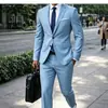 Terno Masculino Slim Fit de Um Botão Formal Disponível em Várias Cores Adequado para Ambiente de Trabalho/Casamento/Entrevista